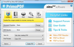 PrimoPDF-Settings