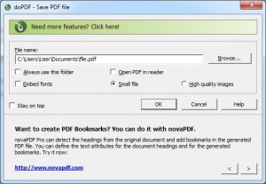 doPDF-Settings